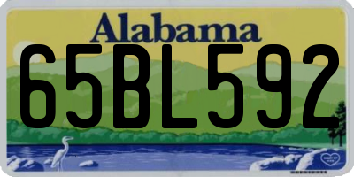 AL license plate 65BL592