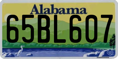 AL license plate 65BL607