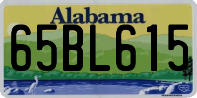 AL license plate 65BL615
