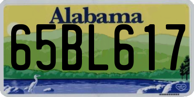 AL license plate 65BL617
