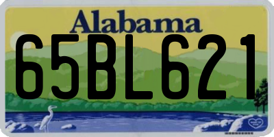 AL license plate 65BL621