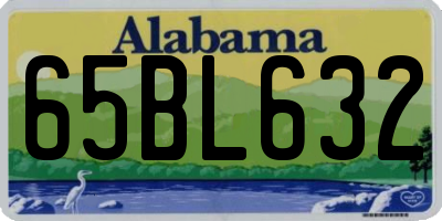 AL license plate 65BL632