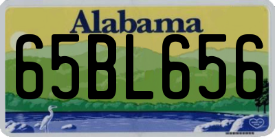AL license plate 65BL656