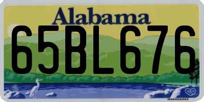 AL license plate 65BL676