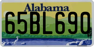 AL license plate 65BL690