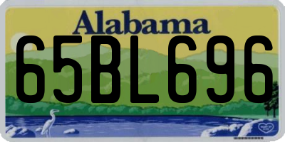 AL license plate 65BL696