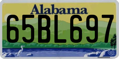 AL license plate 65BL697