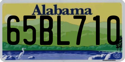 AL license plate 65BL710