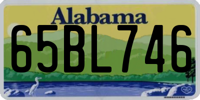 AL license plate 65BL746