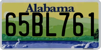 AL license plate 65BL761