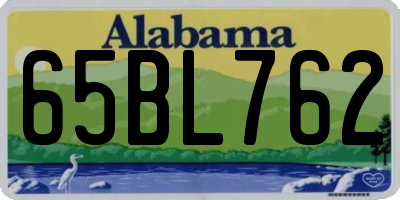 AL license plate 65BL762