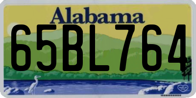 AL license plate 65BL764