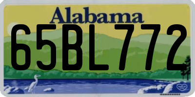 AL license plate 65BL772