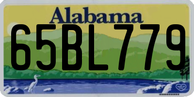 AL license plate 65BL779