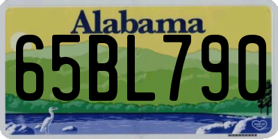AL license plate 65BL790