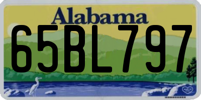 AL license plate 65BL797