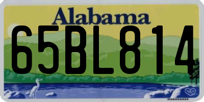 AL license plate 65BL814