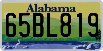 AL license plate 65BL819