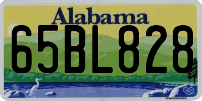 AL license plate 65BL828