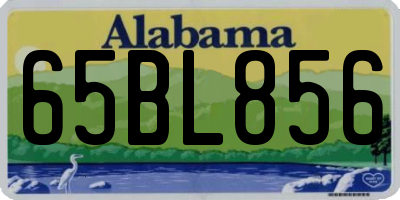 AL license plate 65BL856