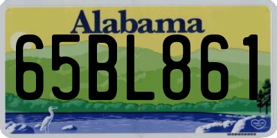 AL license plate 65BL861