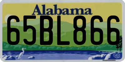 AL license plate 65BL866