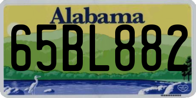 AL license plate 65BL882
