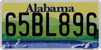 AL license plate 65BL896