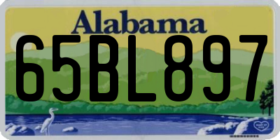 AL license plate 65BL897