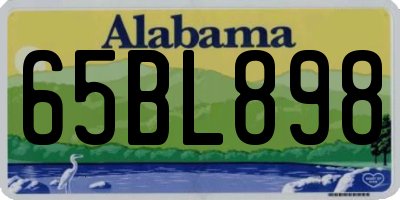 AL license plate 65BL898
