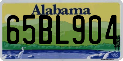 AL license plate 65BL904