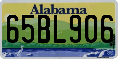AL license plate 65BL906