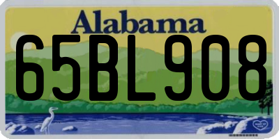 AL license plate 65BL908