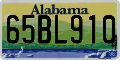AL license plate 65BL910