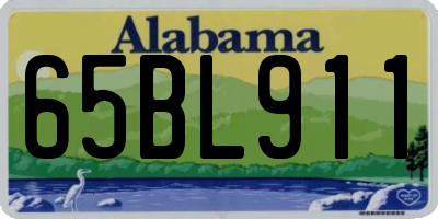 AL license plate 65BL911