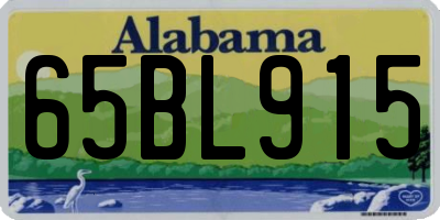 AL license plate 65BL915