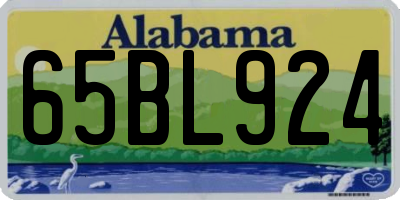 AL license plate 65BL924