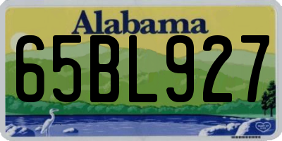 AL license plate 65BL927