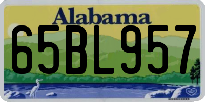 AL license plate 65BL957
