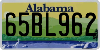 AL license plate 65BL962