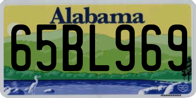 AL license plate 65BL969