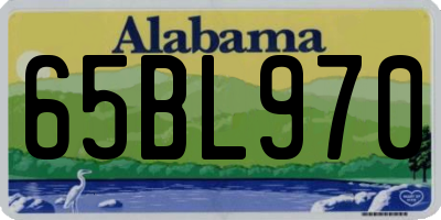 AL license plate 65BL970