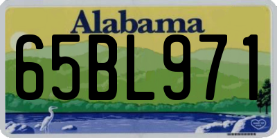 AL license plate 65BL971