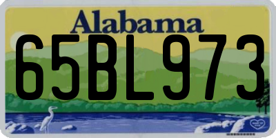 AL license plate 65BL973