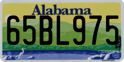 AL license plate 65BL975