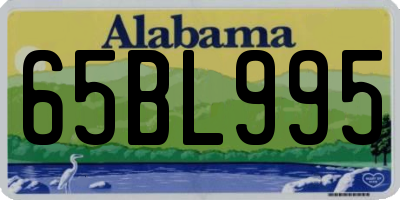 AL license plate 65BL995