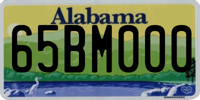 AL license plate 65BM000