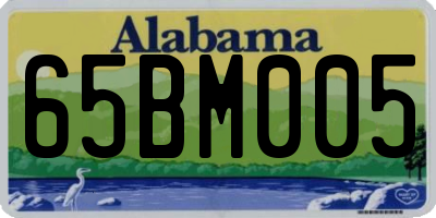 AL license plate 65BM005