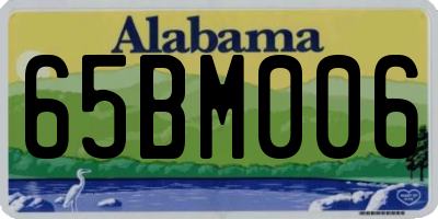 AL license plate 65BM006