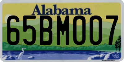 AL license plate 65BM007
